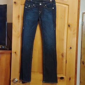 True Religion Dark Wash Bootcut Jeans 27